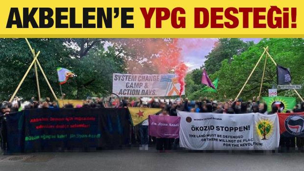 Akbelen protestosuna ‘YPG’ desteği!
