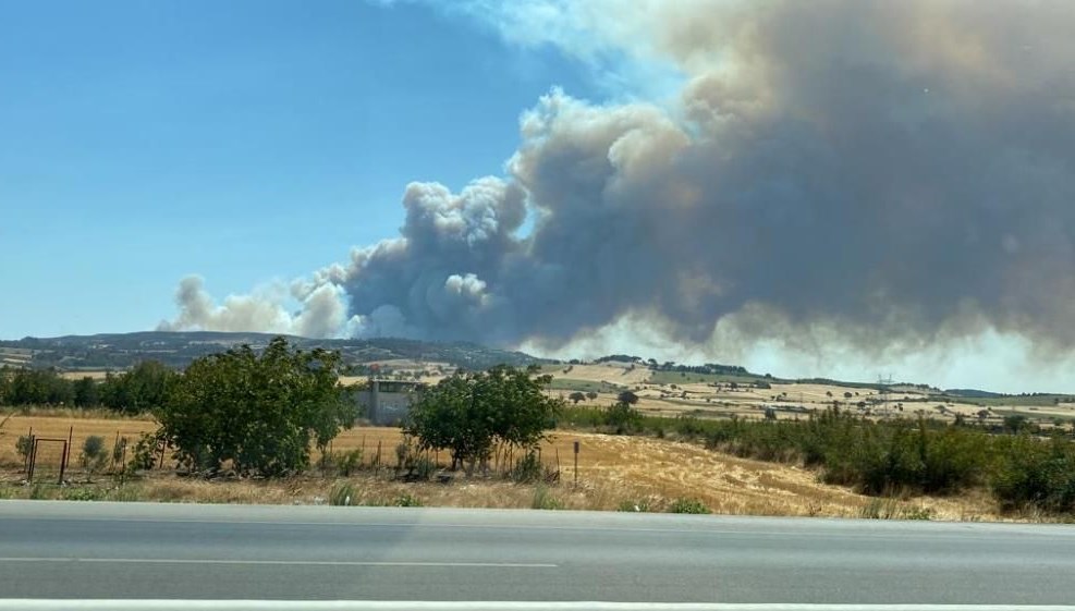 Çanakkale ve İzmir’de orman yangını: Ekipler havadan ve karadan müdahaleye ediyor