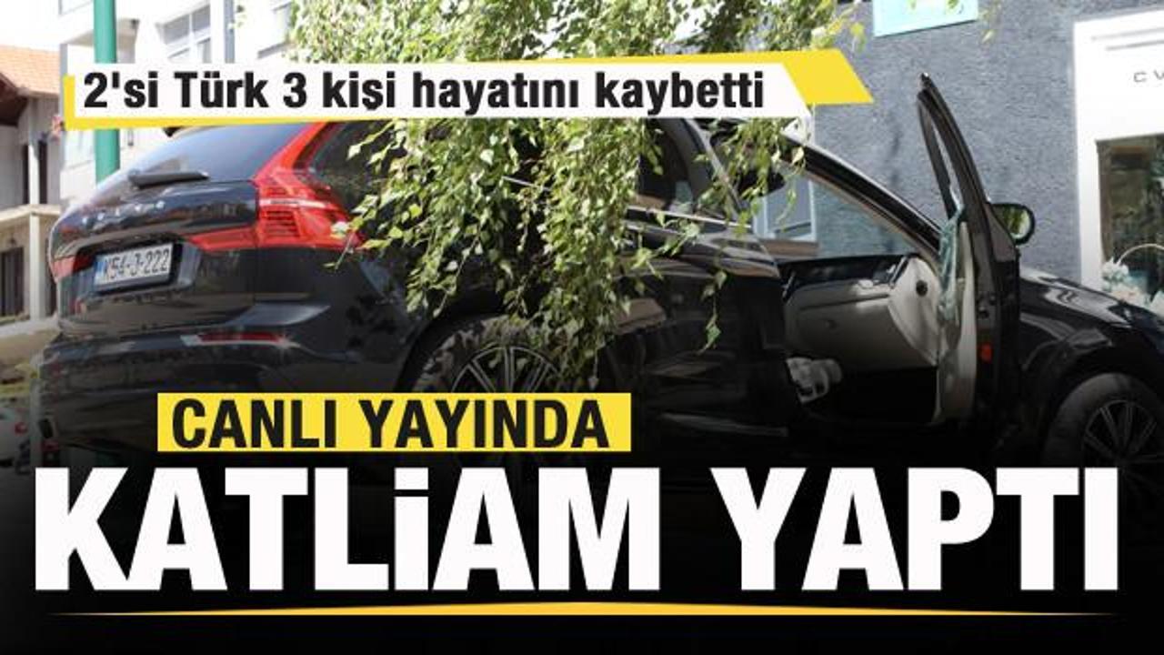 Canlı yayında katliam yaptı: 2’si Türk 3 ölü