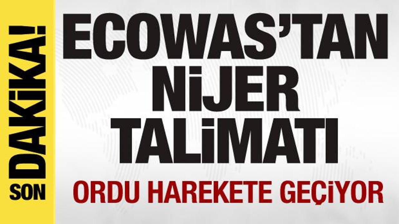 ECOWAS’tan Nijer talimatı! Ordu harekete geçiyor