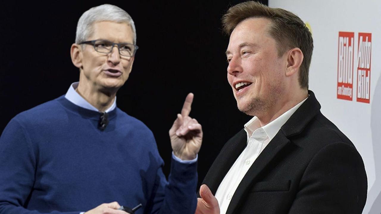 Elon Musk ve Apple CEO’su Tim Cook yine karşı karşıya geldi!