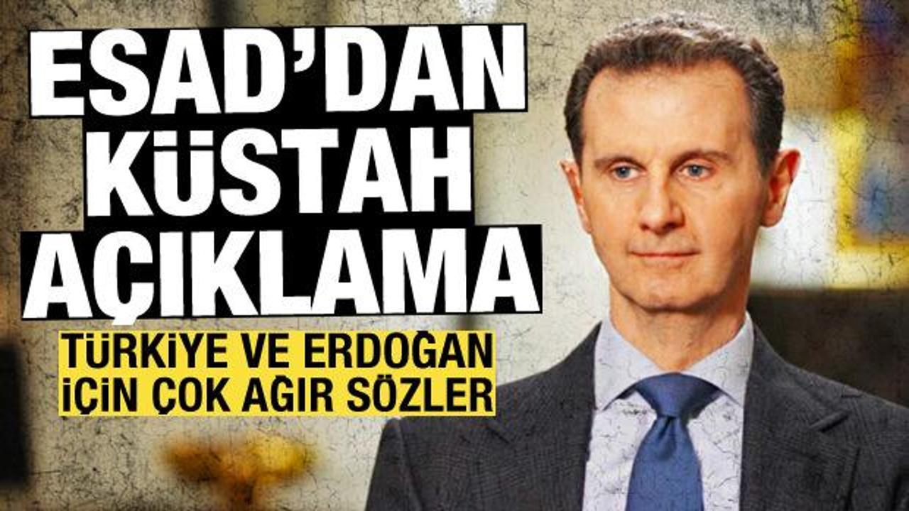 Esad’dan küstah açıklama: Türkiye ve Erdoğan için çok ağır sözler