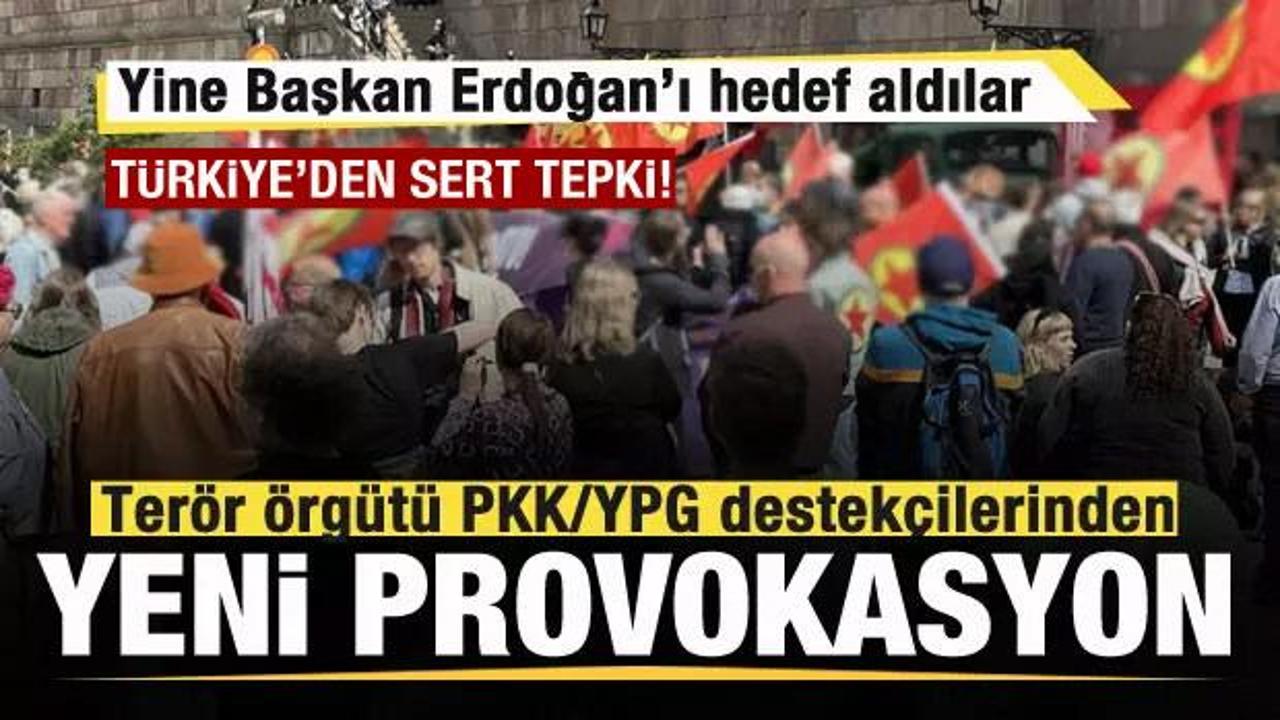 Terör örgütü PKK/YPG destekçilerinden yeni provokasyon! Türkiye’den sert tepki