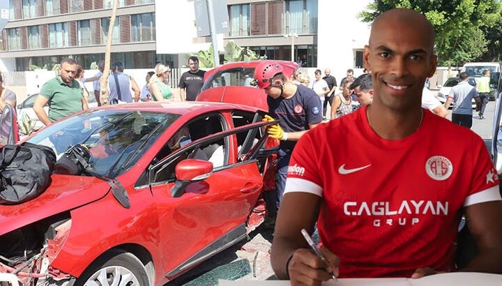 Antalyasporlu futbolcu Naldo’nun ailesi kaza geçirdi: Oğlunun durumu ağır