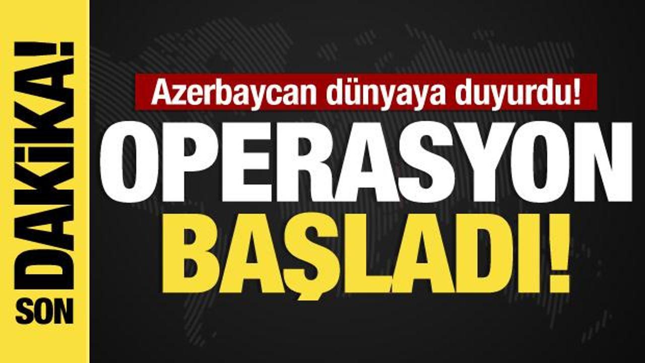 Azerbaycan Karabağ’da terörle mücadele operasyonu başlattı