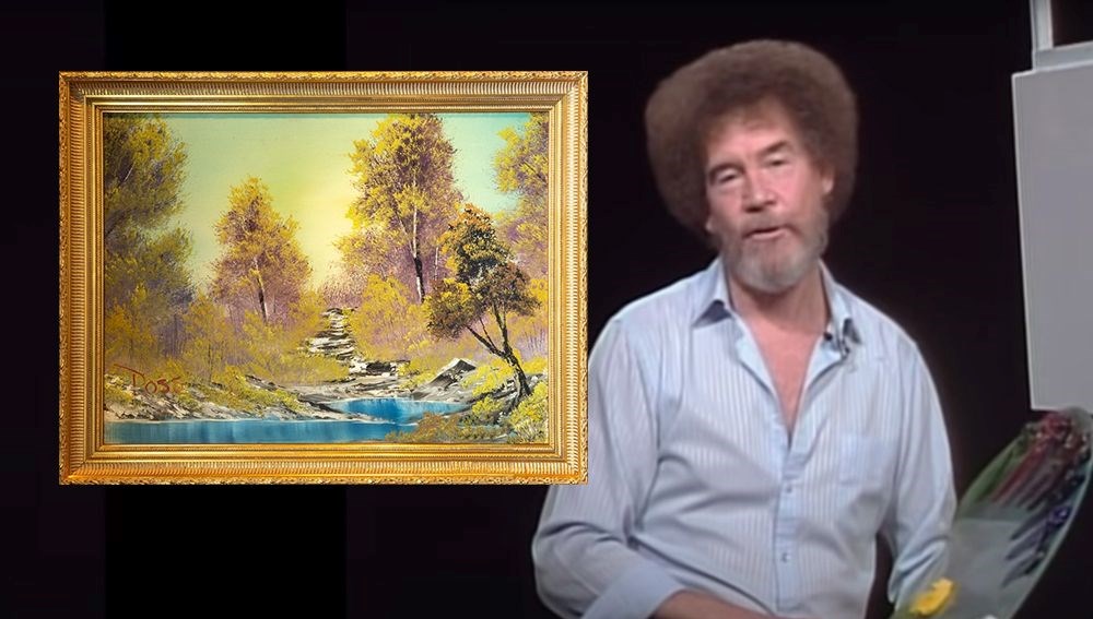 Bob Ross’un programında yaptığı ilk tablo satışa çıktı