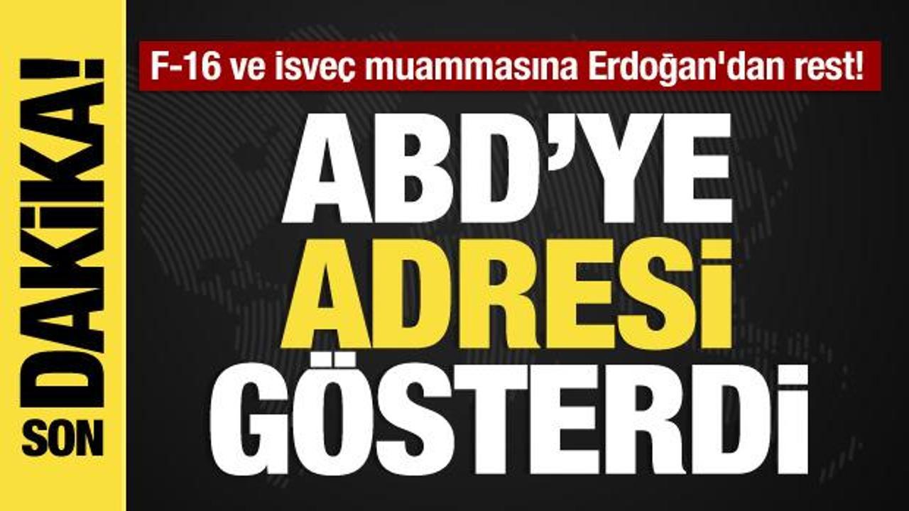 F-16 ve İsveç muammasına Erdoğan’dan rest: ABD’ye adresi gösterdi