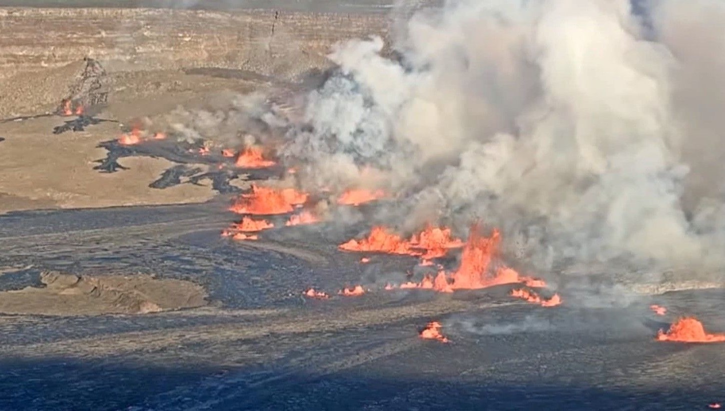 Hawaii’deki Kilauea Yanardağı 96 gün sonra tekrar faaliyete geçti