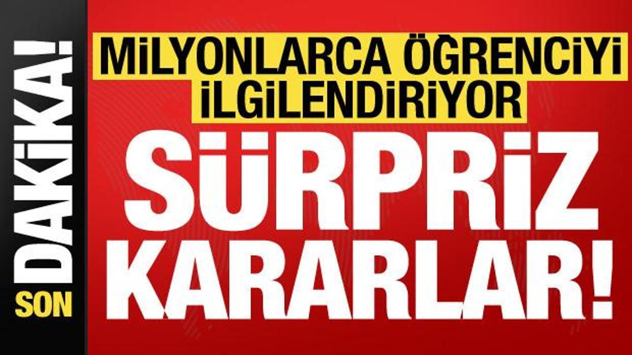 Milyonlarca öğrenciyi ilgilendiriyor son dakika kararları! Resmi Gazete’de yayımlandı…