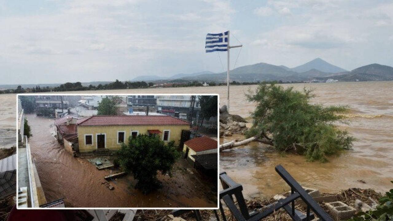 Yunanistan’ı yangının ardından şimdi de sel vurdu