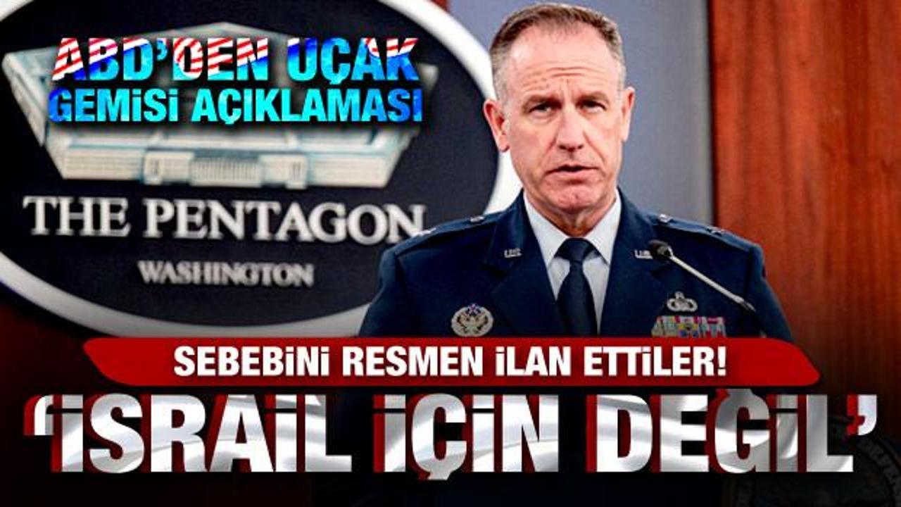 ABD’den uçak gemisi açıklaması: İsrail için değil! Sebebini resmen ilan ettiler