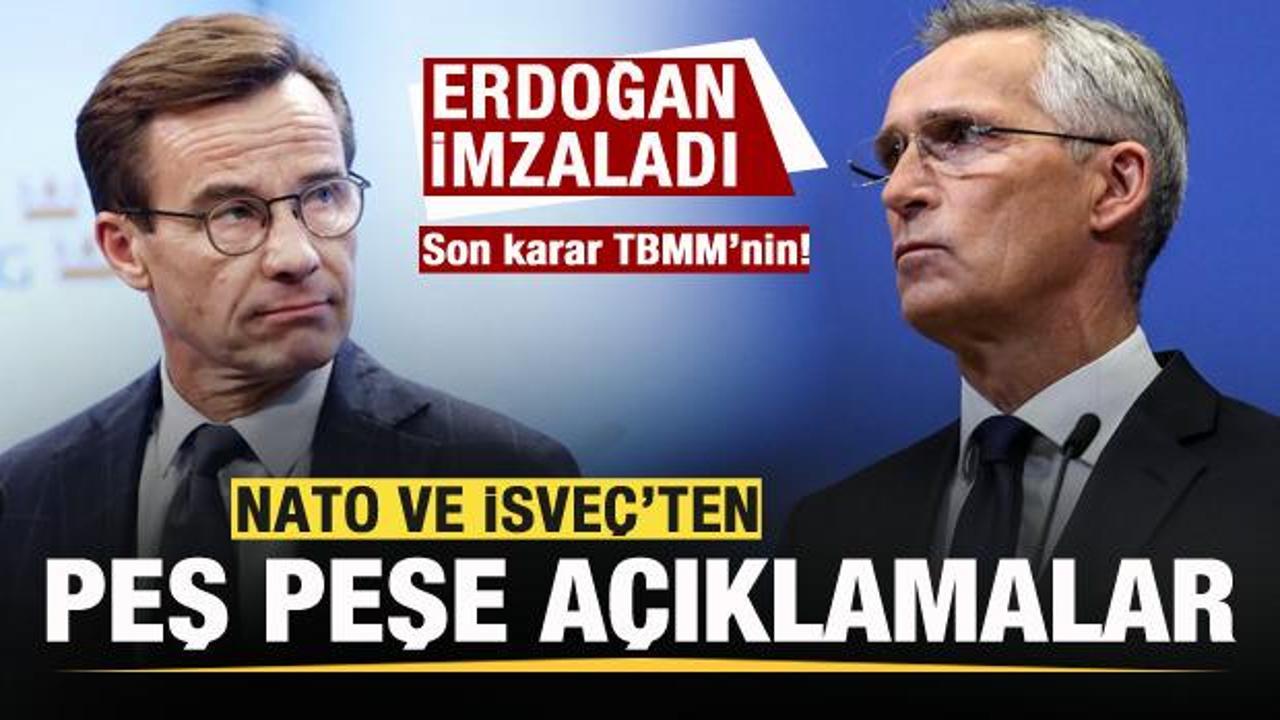 Başkan Erdoğan imzaladı! ABD, İsveç ve NATO’dan flaş açıklama!