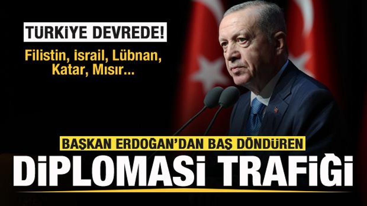 Başkan Erdoğan’dan peş peşe görüşmeler: Mısır, Filistin, İsrail, Katar, Lübnan…