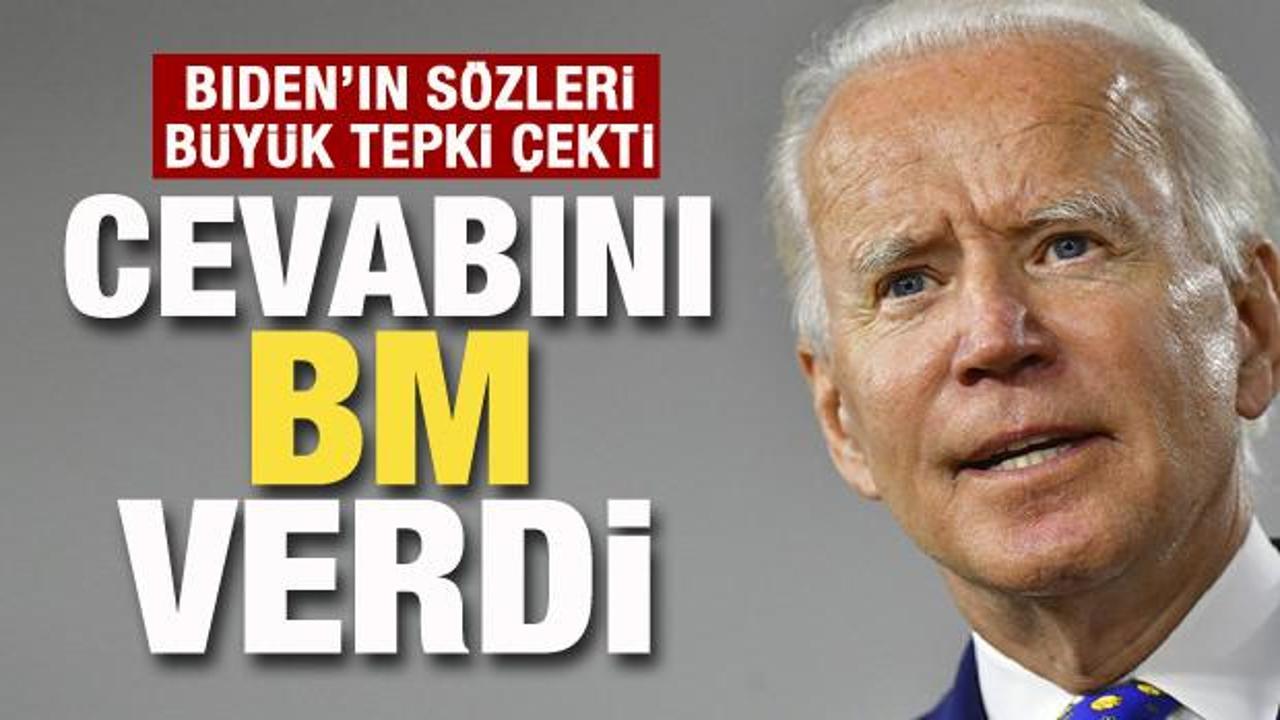 BM’den Biden’a yalanlama! Sözleri büyük tepki çekmişti