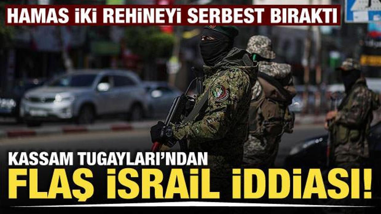 Hamas 2 rehineyi daha serbest bıraktı! Kassam Tugayları’ndan ‘İsrail’ iddiası