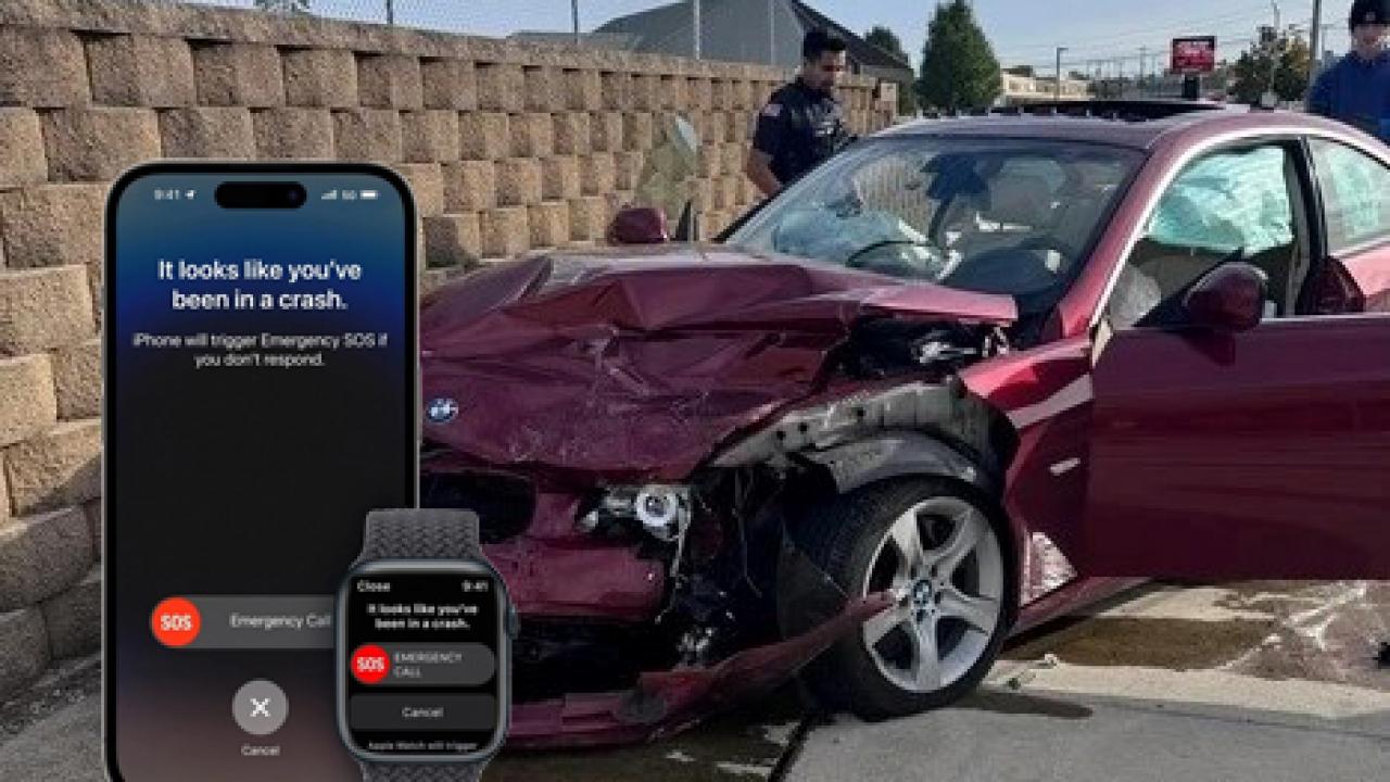 İki BMW’nin çarpıştığı feci kazada iPhone hayat kurtardı!