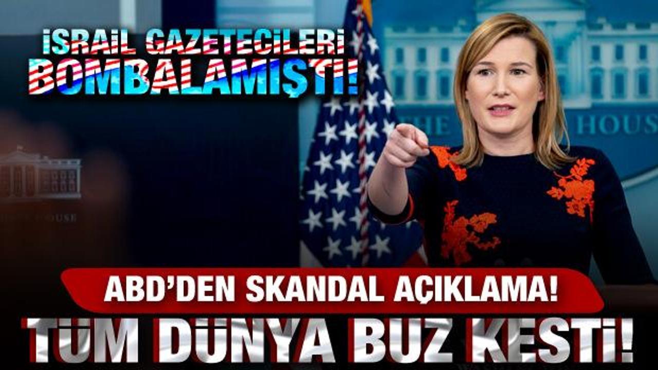 İsrail gazetecileri bombalamıştı! ABD’den skandal açıklama! Tüm dünya buz kesti