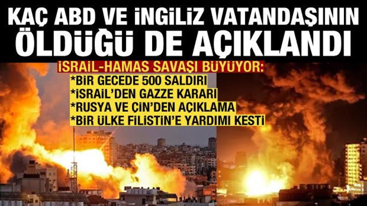 İsrail-Hamas savaşında son dakika: Kaç ABD ve İngiliz vatandaşının öldüğü açıklandı