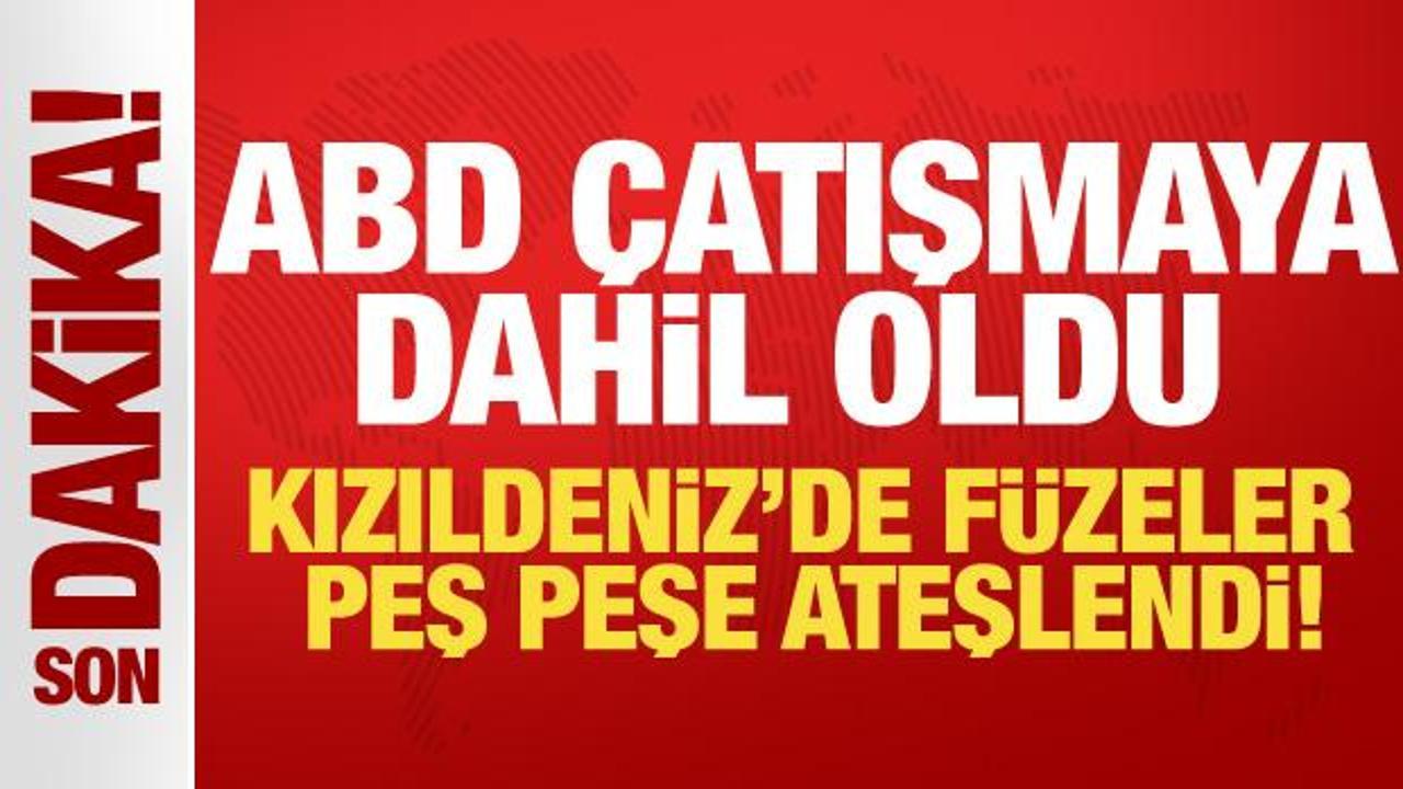 SON DAKİKA…ABD savaş gemisi, Kuzey Kızıldeniz’de 3 füze ve İHA’yı vurdu