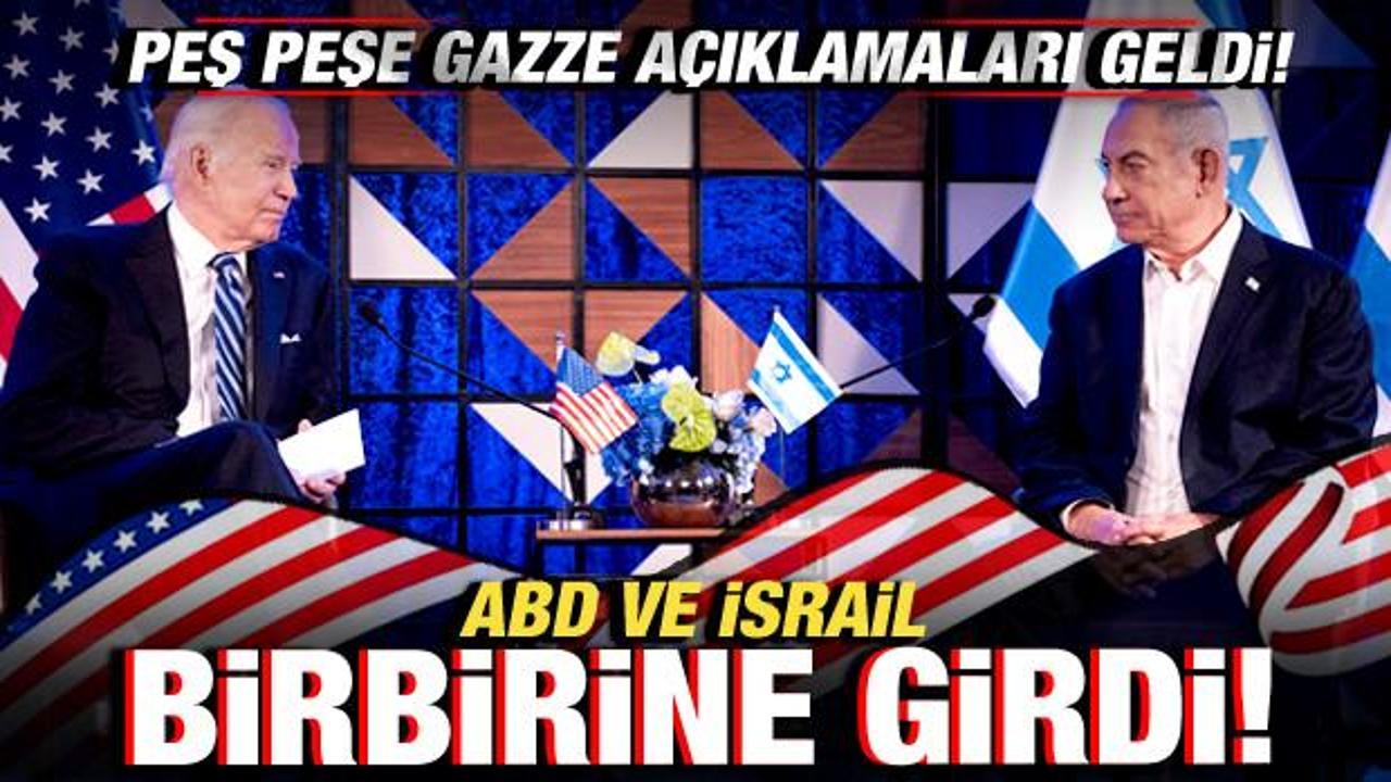 ABD ve İsrail birbirine girdi! Peş peşe Gazze açıklamaları geldi!