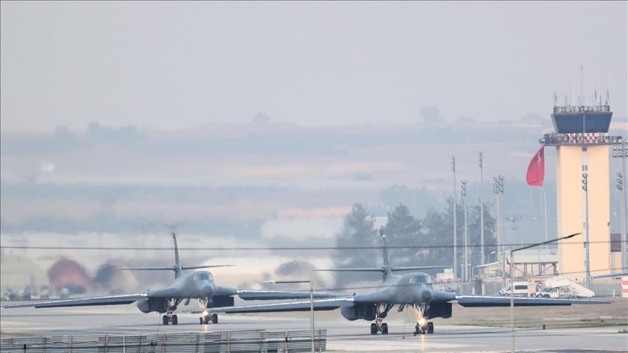 Amerikan B-1B Lancers uçakları eğitim görevi için İncirlik Hava Üssü’ne geldi