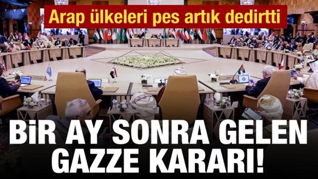 Arap ülkeleri 1 ay sonra harekete geçti: Sonuçsuz zirvelere bir yenisi daha eklenecek