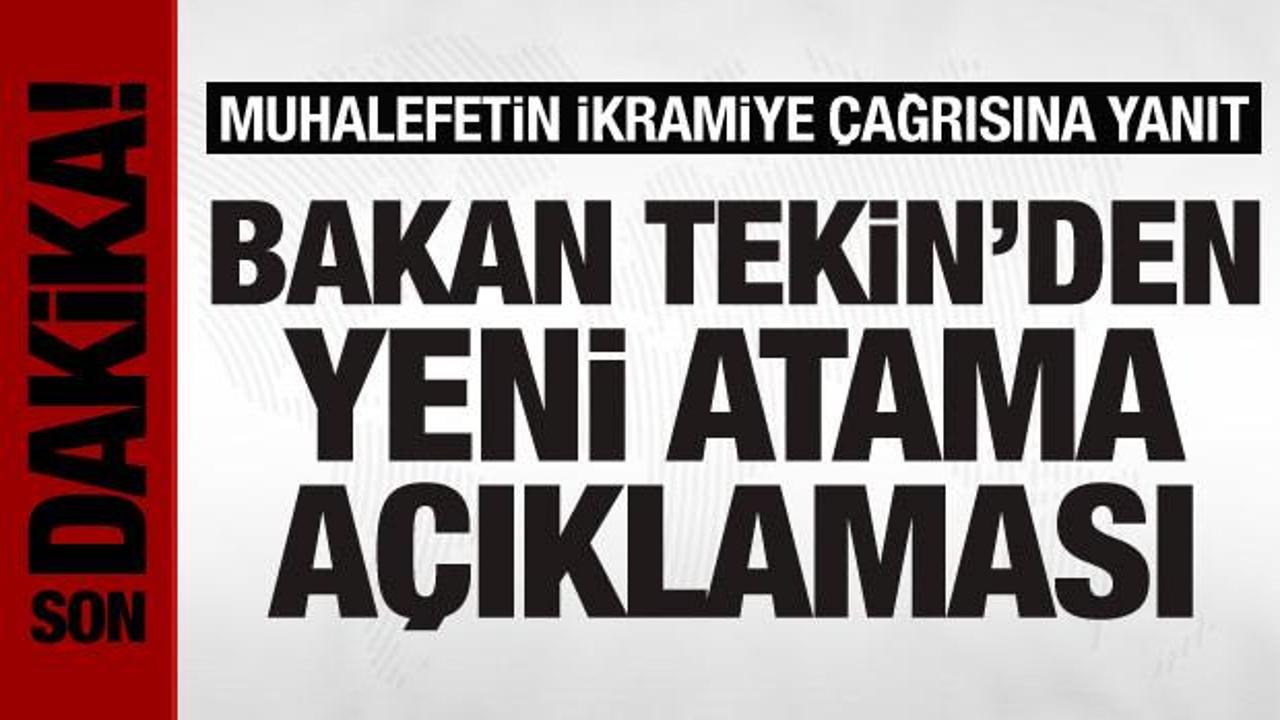 Bakan Tekin’den atama açıklaması