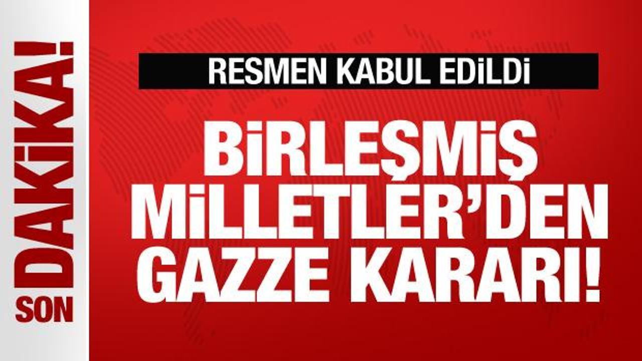 BM’den son dakika Gazze kararı! 153 oyla resmen kabul edildi