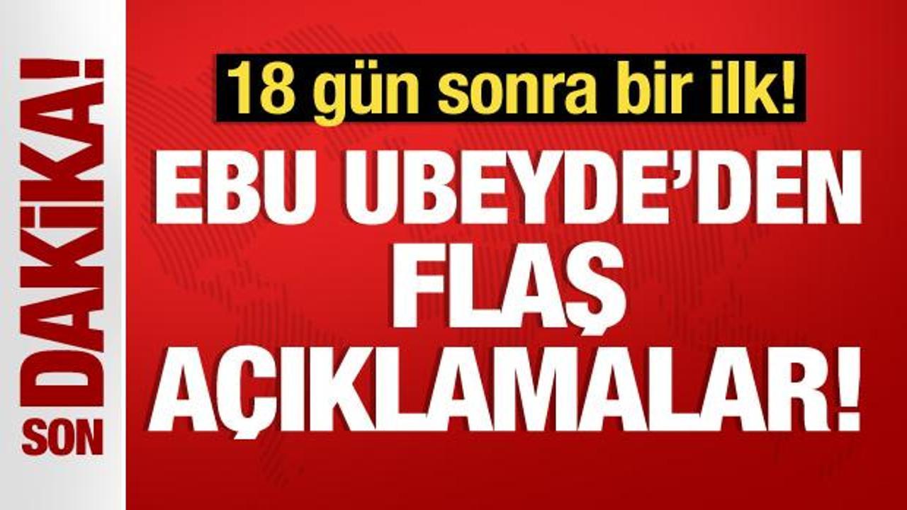 Ebu Ubeyde: 180 düşman zırhlısını imha ettik!