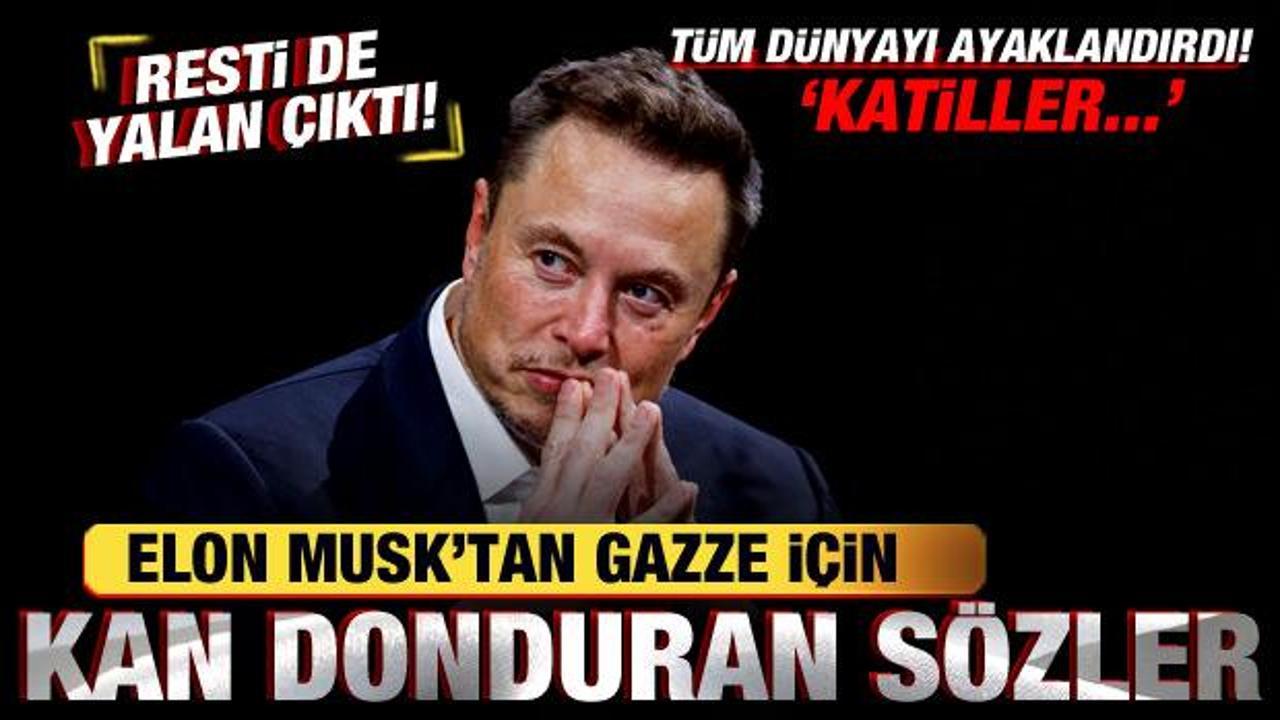 Elon Musk, İsrail’e boyun eğdi! Gazze için kan donduran sözler! Tüm dünya ayaklandı