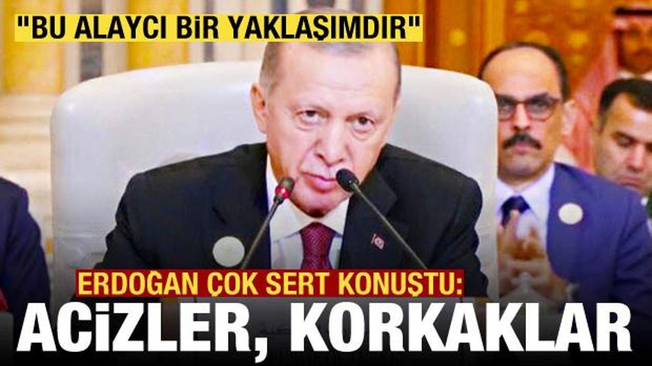 Erdoğan’dan Batı’ya Gazze tepkisi: Bu acizliktir, korkaklıktır