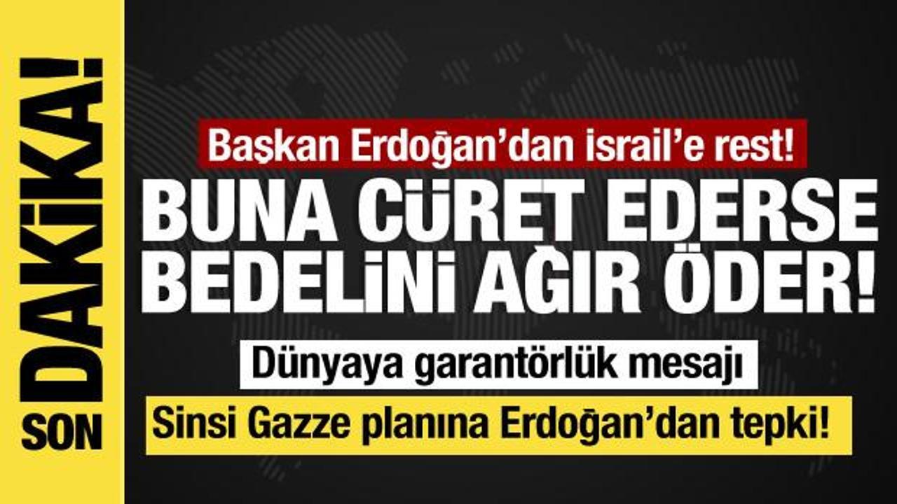 Erdoğan’dan İsrail’in suikast planlarına cevap: Bir daha belini doğrultamaz!