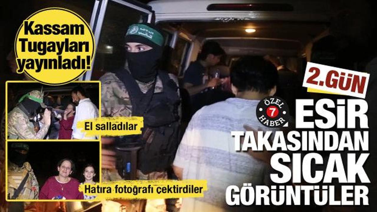 Esir takasında 2’inci grubun tahliyesi de tamam! Kassam Tugayları o görüntüleri yayınladı