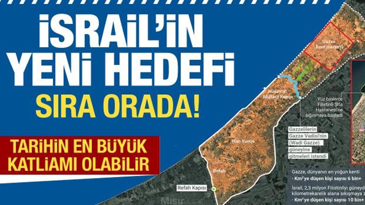 Gazze’nin kuzeyinden sonra İsrail’in yeni hedefi belli oldu! Katliam planı…