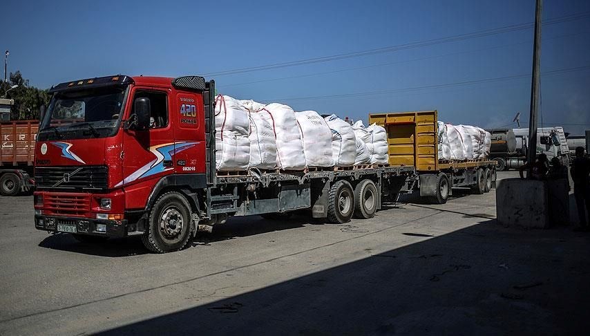 Gazze’ye insani yardım taşıyan 59 TIR daha ulaştı