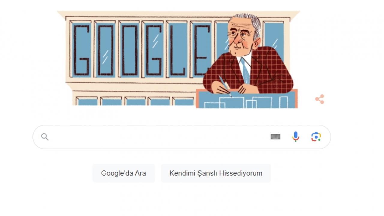 Google’dan Türk mimar Eldem’in doğum gününe özel “doodle”