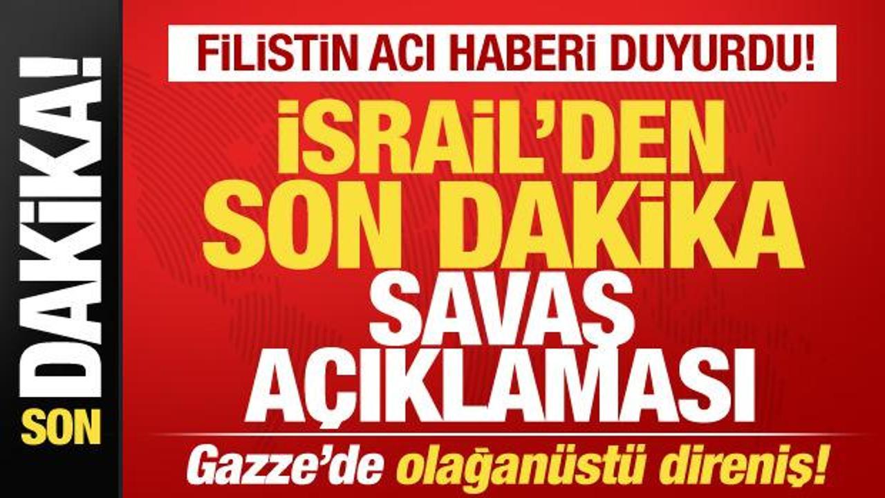 İsrail-Filistin savaşı: Gazze acı haberi duyurdu! İsrail’den son dakika savaş açıklaması!