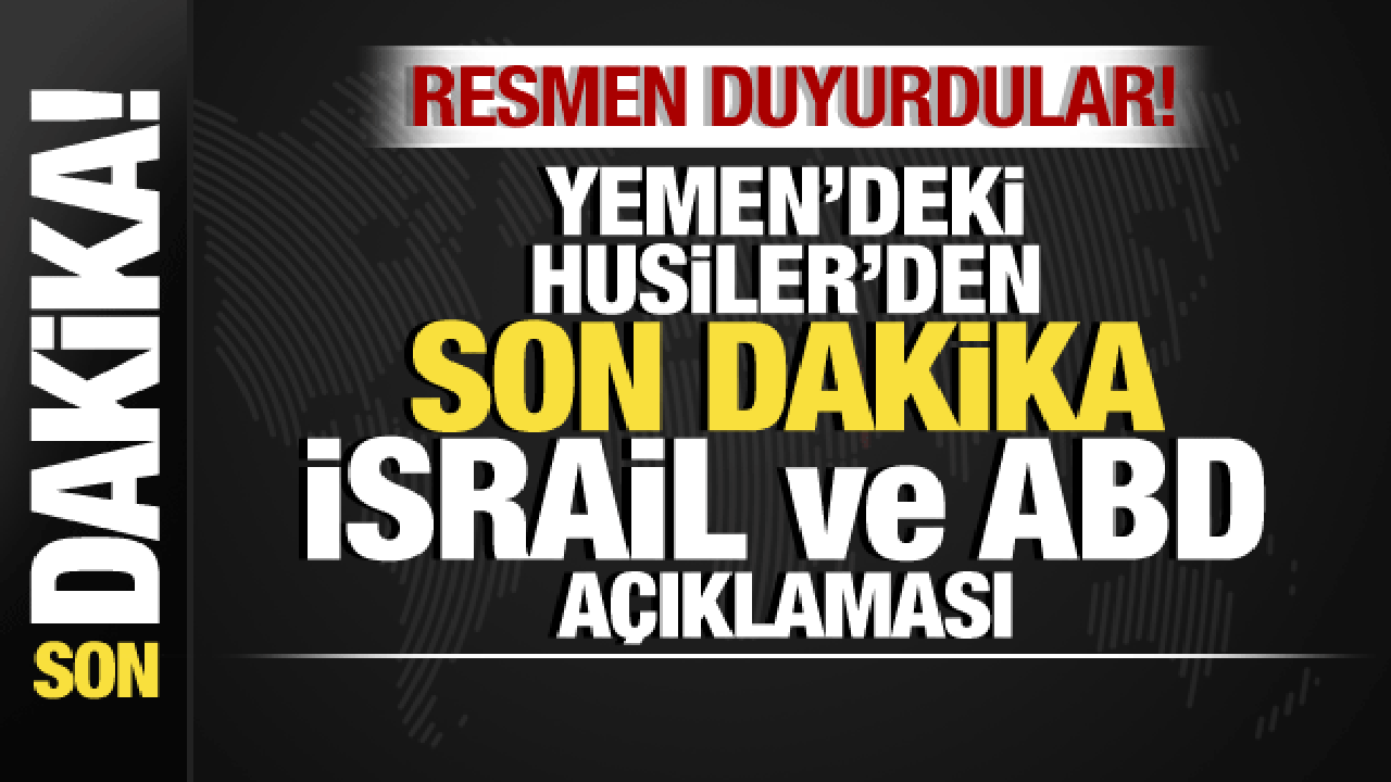 İsrail-Filistin savaşı: Yemen’deki Husiler’den son dakika İsrail ve ABD açıklaması