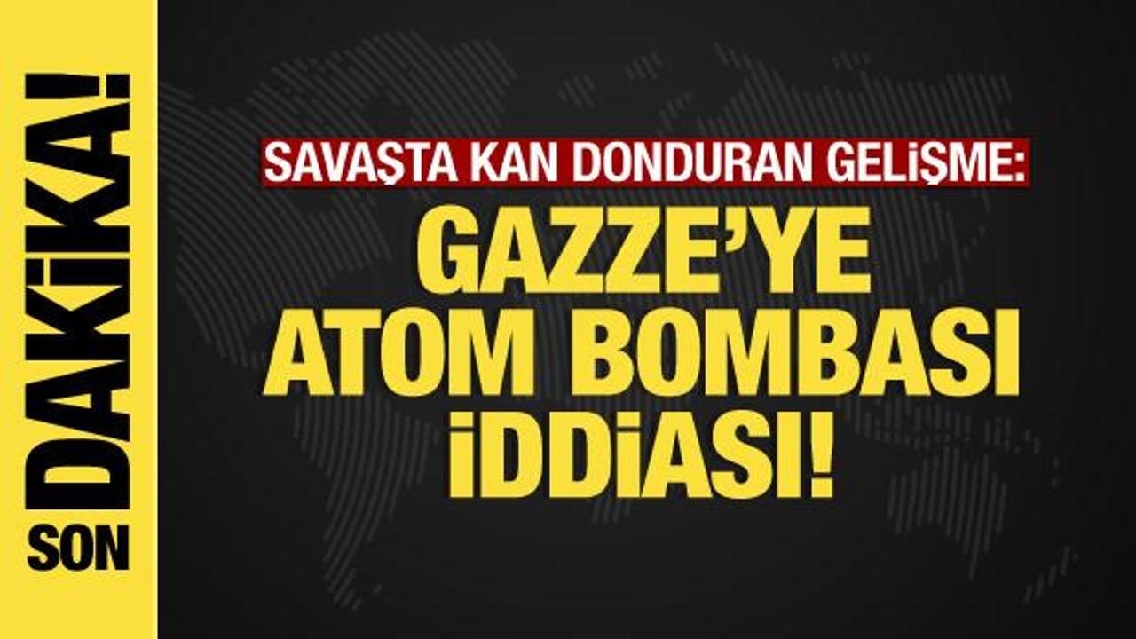 İsrail-Filistin savaşından son dakika: Gazze için atom bombası açıklaması