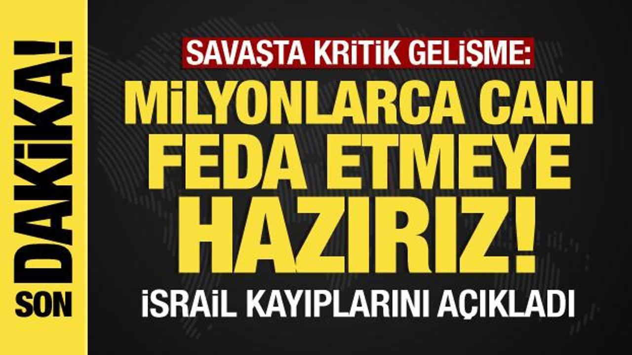 İsrail-Filistin savaşından son dakika: “Milyonlarca can feda etmeye hazırız” açıklaması