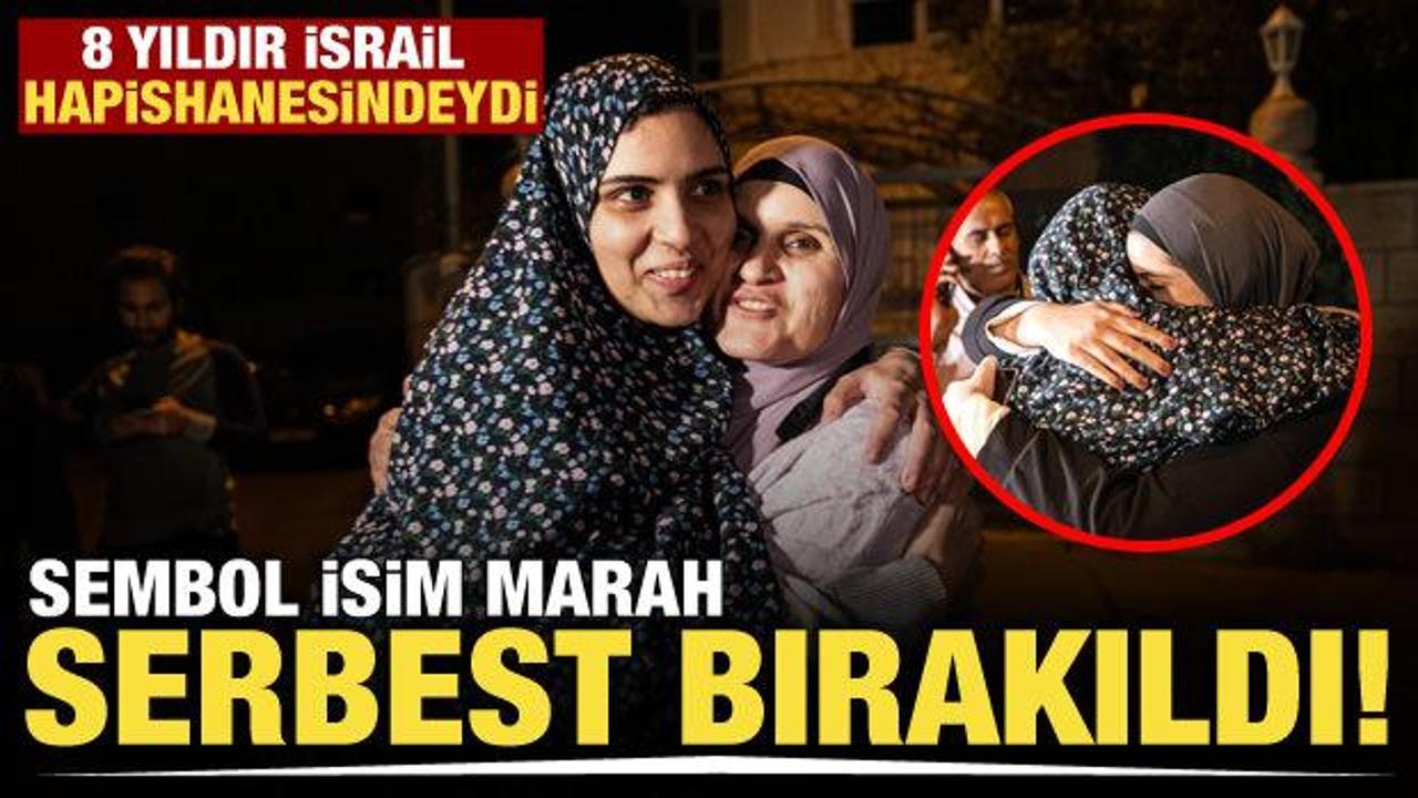 İsrail hapishanesinde 8 yıl tutuklu olan Filistinli Marah Bekir, serbest bırakıldı