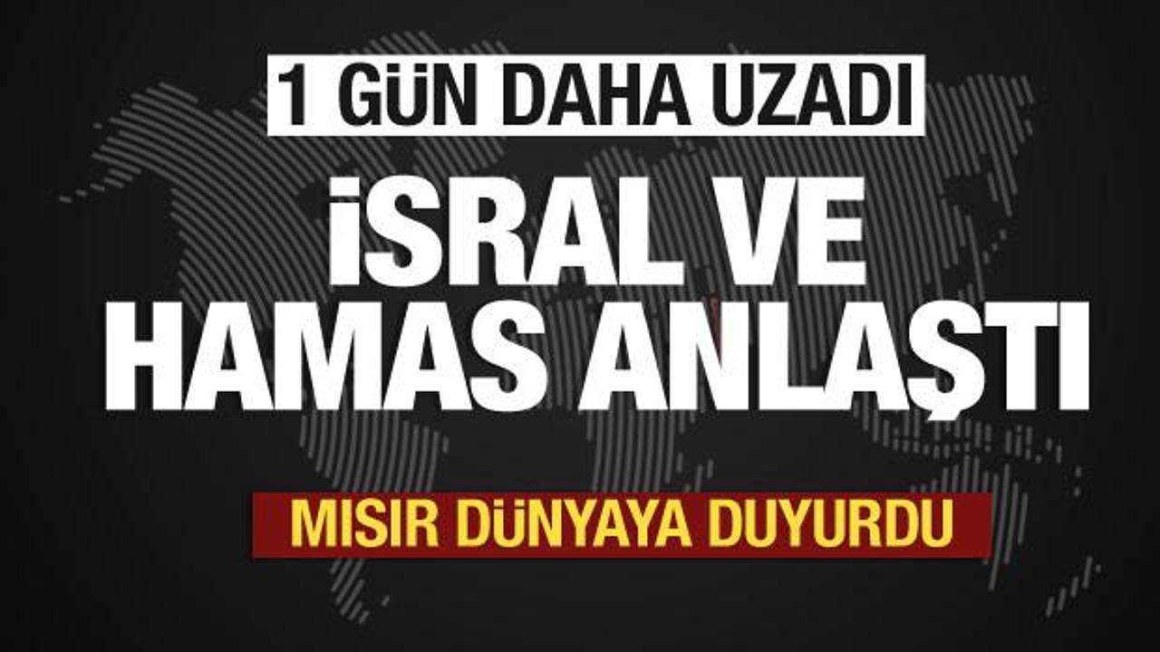 İsrail ve Hamas anlaştı! Mısır dünyaya duyurdu