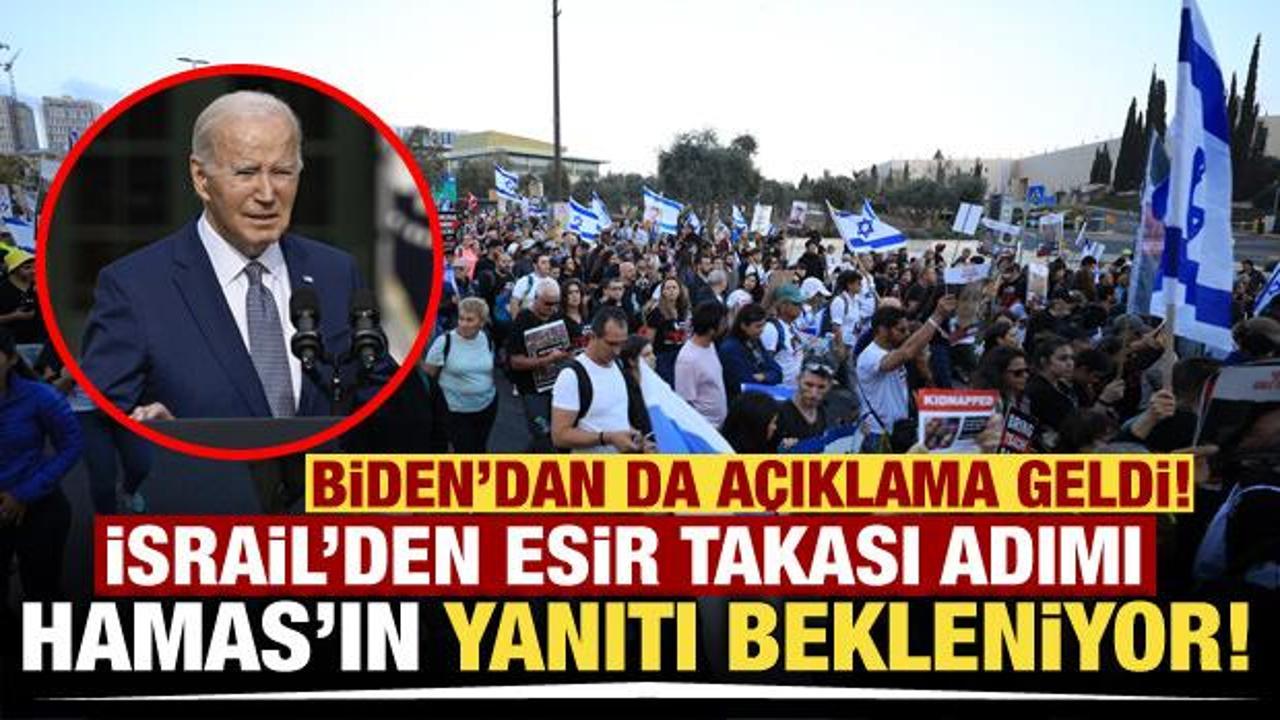 İsrail’den esir takası adımı! Hamas’ın cevabı bekleniyor! Biden’dan ‘Ateşkes’ yanıtı