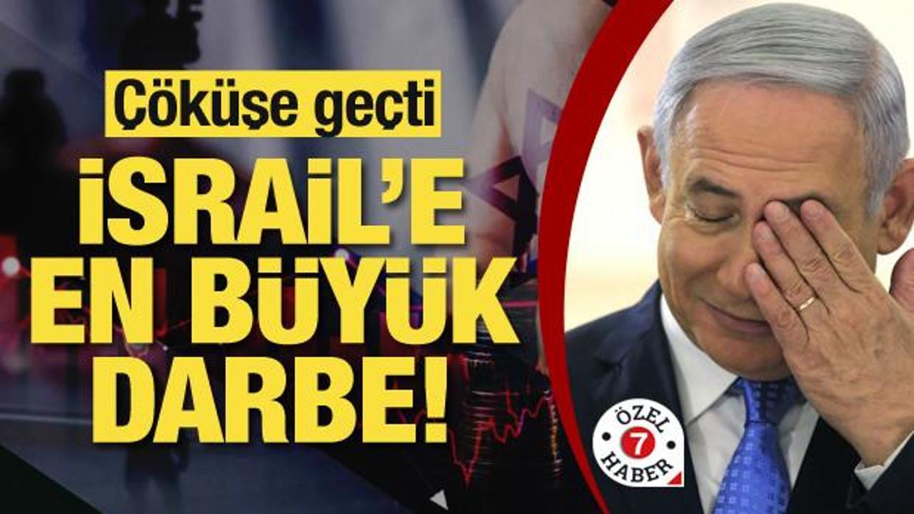 İsrail’e en büyük darbe: Çöküşe geçti!