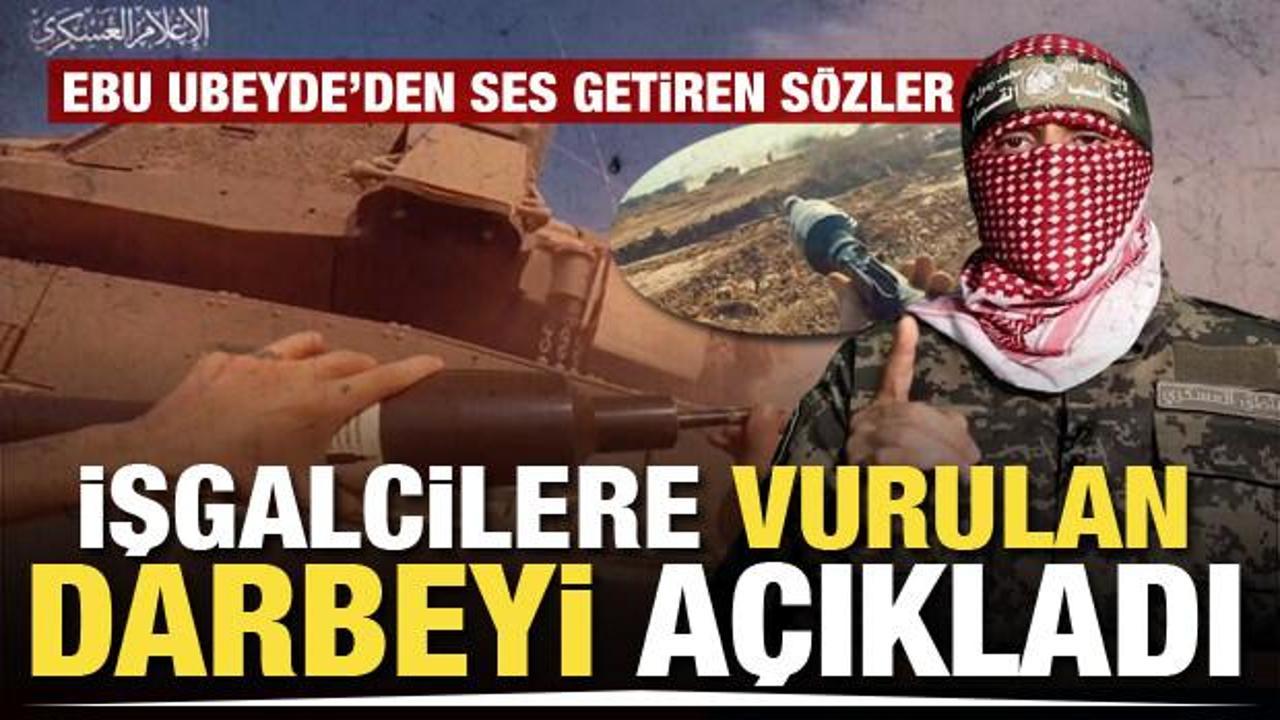 İzzeddin el-Kassam Tugayları Sözcüsü Ebu Ubeyde İsrail’e vurulan darbeyi açıkladı