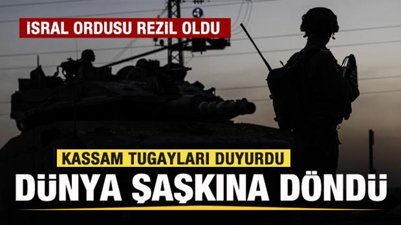 Kassam Tugayları duyurdu! Dünya şaşkına döndü! İsrail ordusu rezil oldu