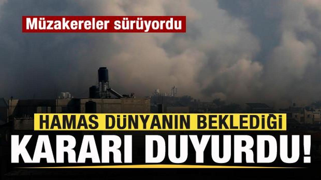 Müzakereler sürüyordu! Hamas dünyanın beklediği kararı duyurdu!