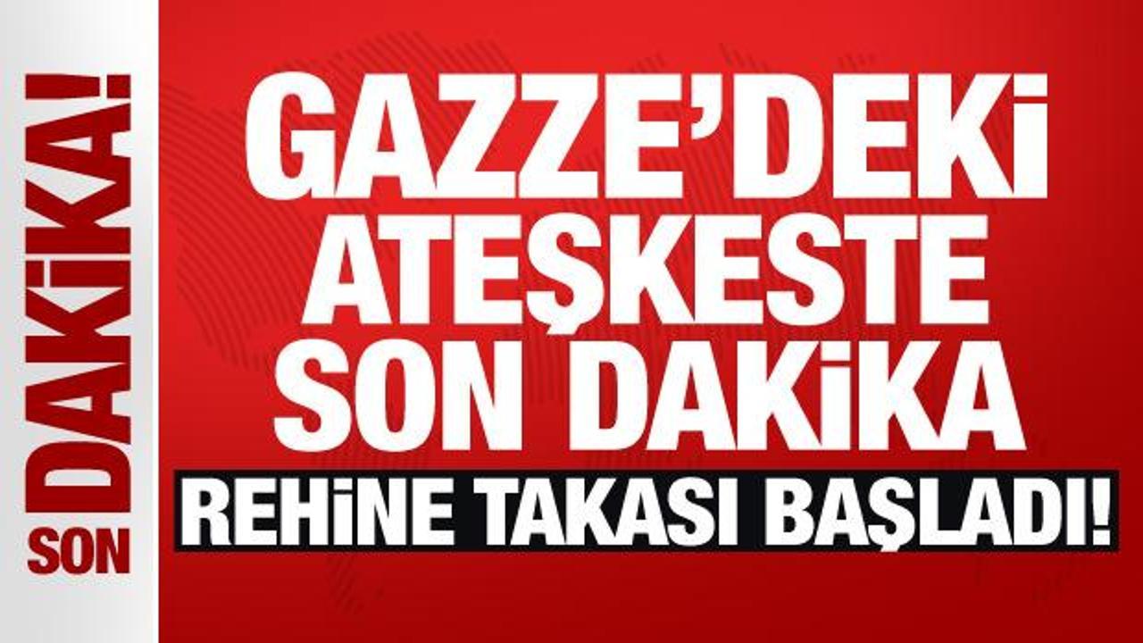 Son Dakika… Gazze’deki ateşkeste son dakika: Rehine takası başladı!