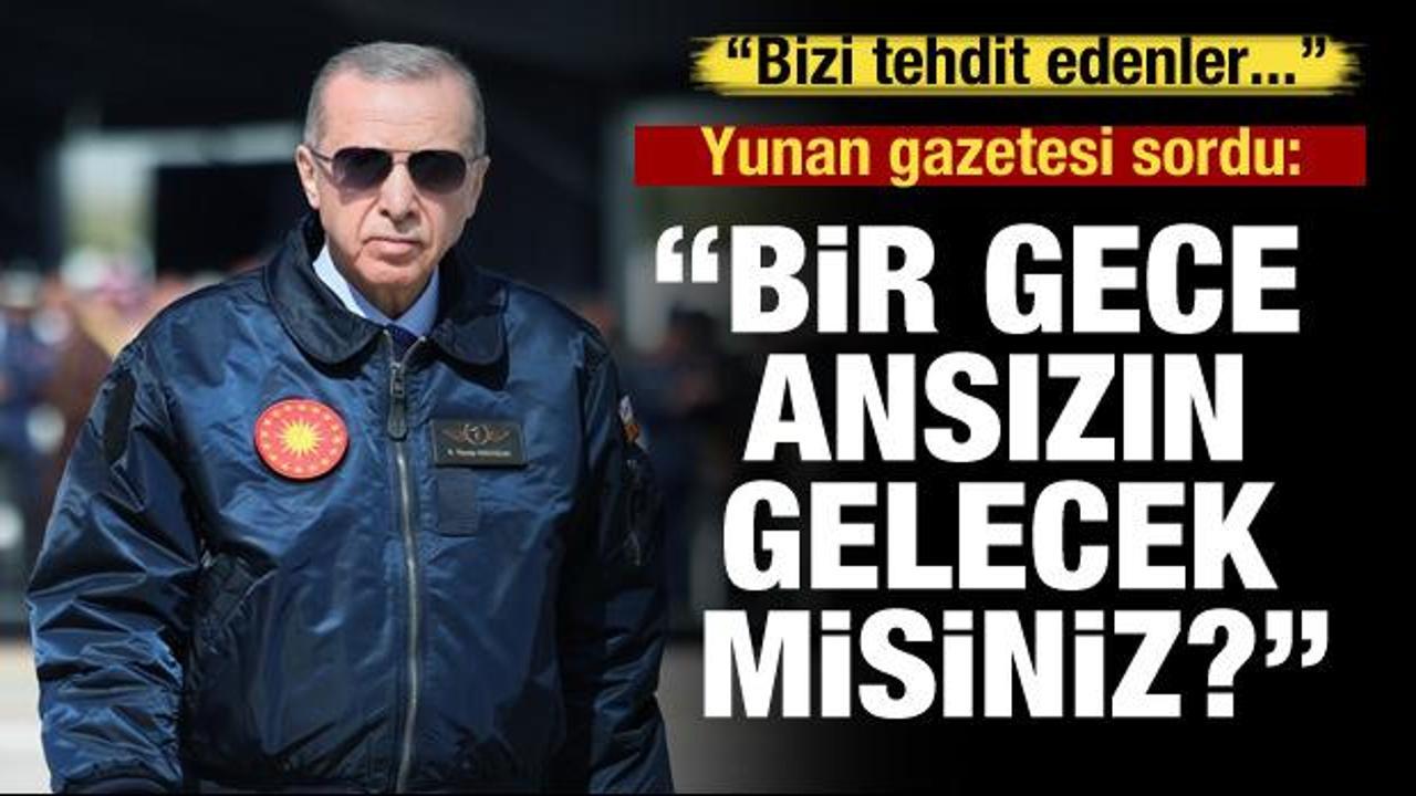 Yunan gazeteci Erdoğan’a “Bir gece ansızın gelebiliriz” sözlerini sordu