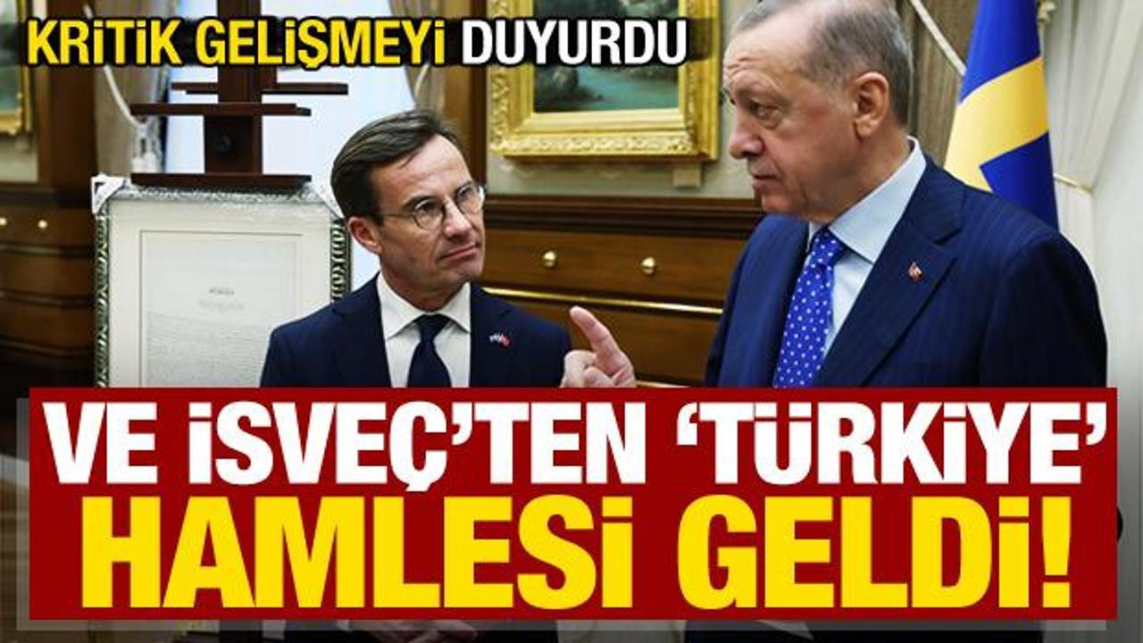 Son dakika haberi: Ve isveç’ten ‘Türkiye’ hamlesi! Kritik gelişmeyi duyurdu